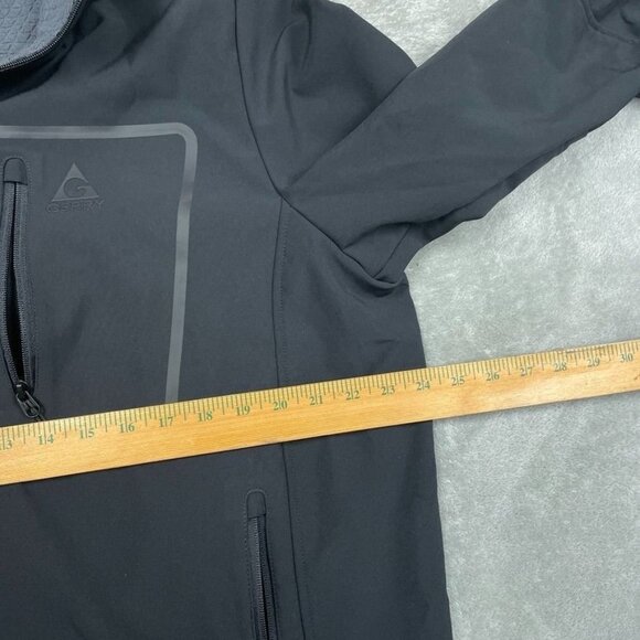 Gerry Mens Black Softshell Hooded Jacket XL Lightweight Outdoor Coat a0877 - Picture 5 of 7